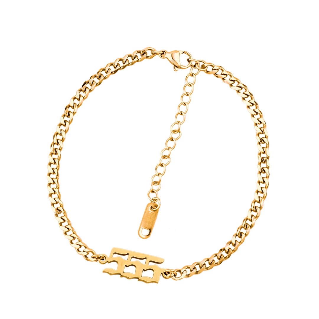 FuAttract Symbolic Destiny Guidance Angel Numbers Energy Flow Bracelet - Gold - 555 - image 15