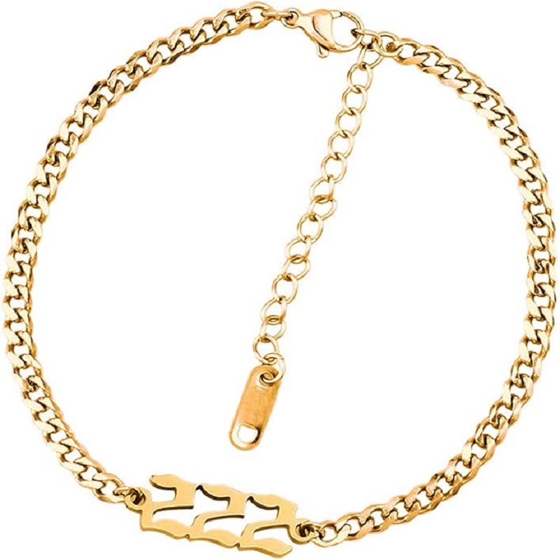 FuAttract Symbolic Destiny Guidance Angel Numbers Energy Flow Bracelet - Gold - 222 - image 13