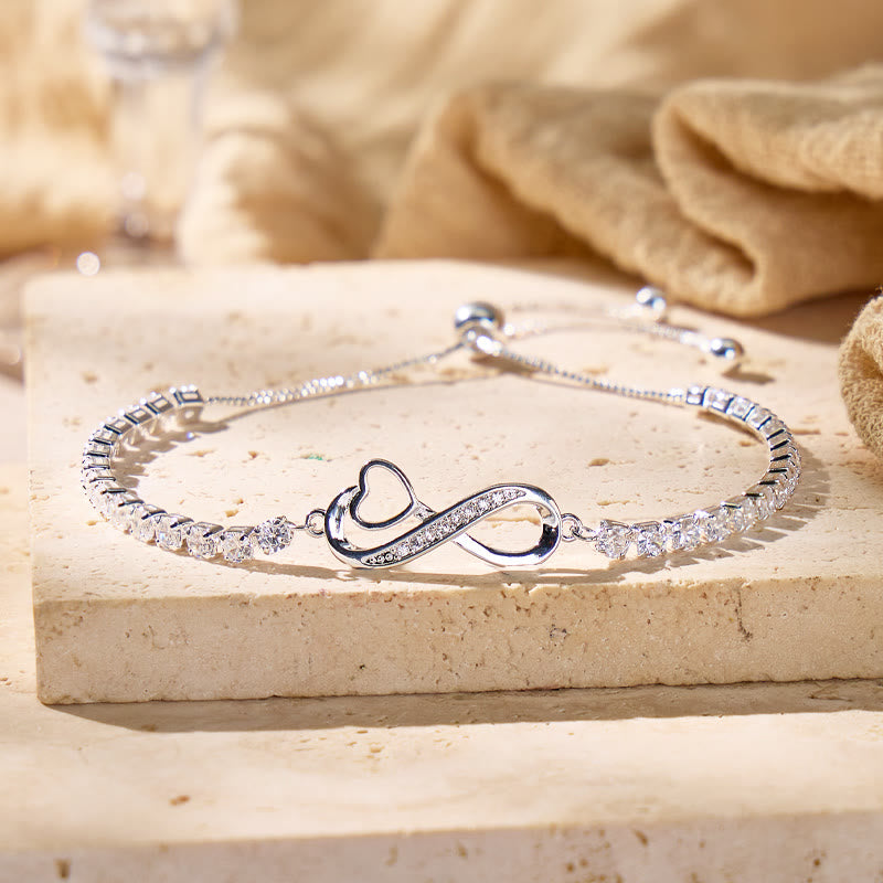 FuAttract Love & Self-Love Vitality Balance Elegant Infinity & Heart Zircon Bracelet - image 1