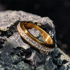 FuAttract Strength Stress Relief Rotating Titanium Steel Spinner Modern Ring  - image 6