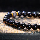FuAttract Grounding Protection Balance & Calm Strength Black Obsidian Bracelet - image 5