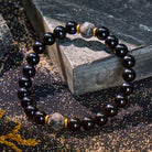 FuAttract Grounding Protection Balance & Calm Strength Black Obsidian Bracelet - image 1