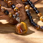 FuAttract Courage Focus Strength & Bold Statement Black Obsidian Tiger's Eye Necklace - image 3