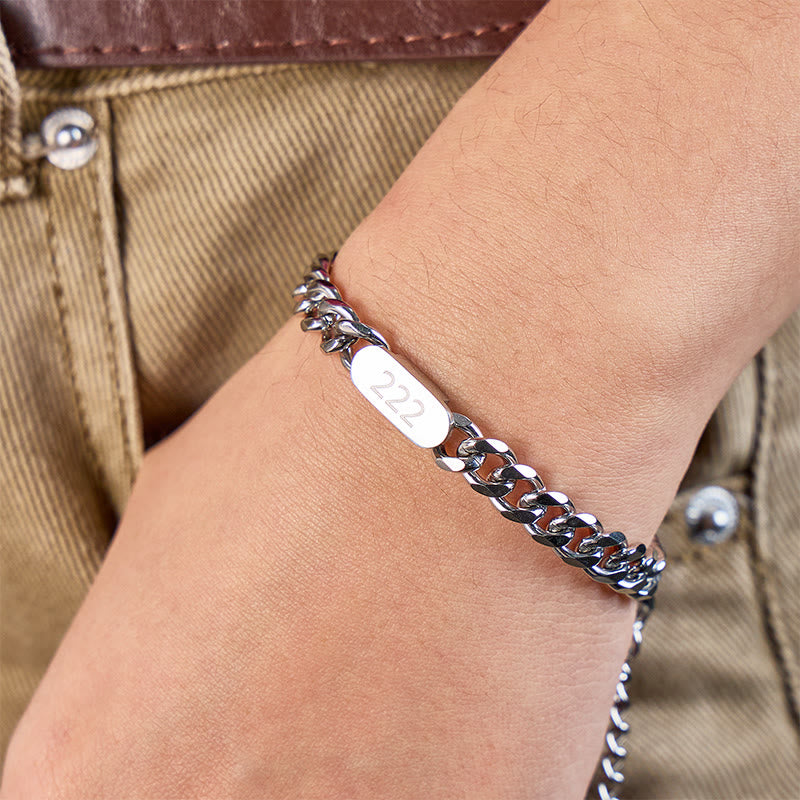 FuAttract Destiny Guidance Angel Numbers Titanium Steel Bracelet for Strength & Stability - image 13