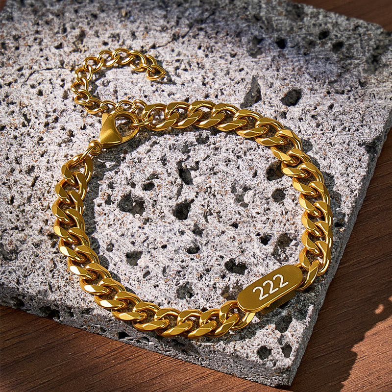 FuAttract Destiny Guidance Angel Numbers Titanium Steel Bracelet for Strength & Stability - image 2