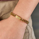 FuAttract Destiny Guidance Angel Numbers Titanium Steel Bracelet for Strength & Stability - image 3