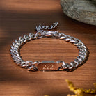 FuAttract Destiny Guidance Angel Numbers Titanium Steel Bracelet for Strength & Stability - Silver - 999 - image 12