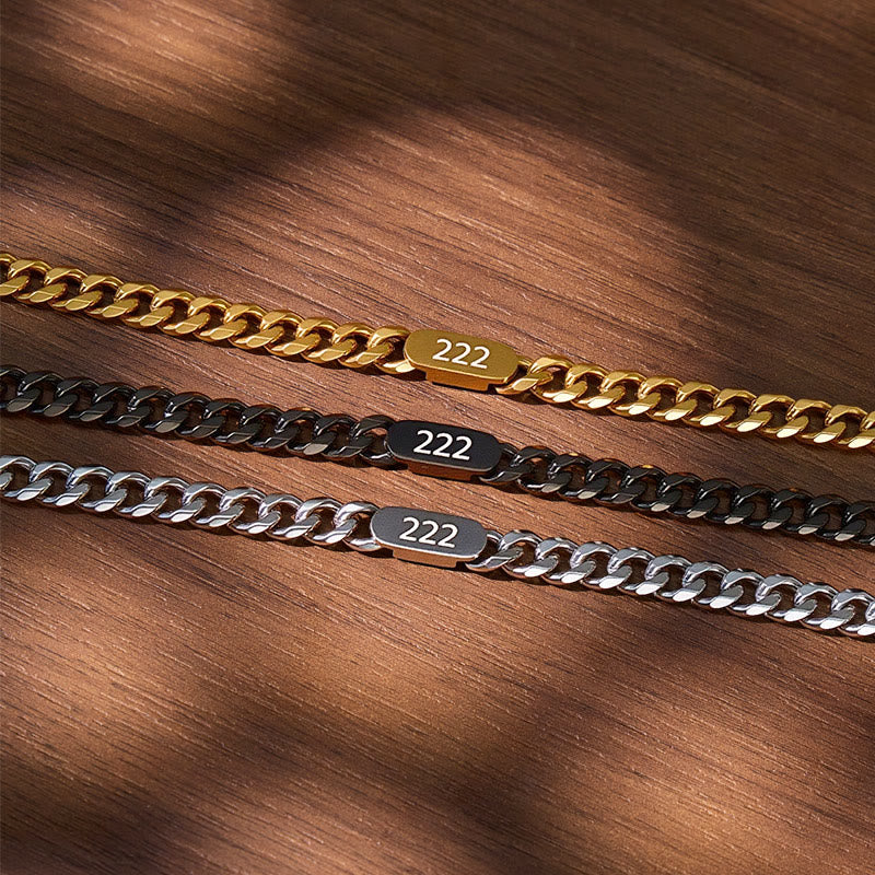 FuAttract Destiny Guidance Angel Numbers Titanium Steel Bracelet for Strength & Stability - image 6