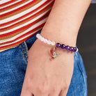 FuAttract Healing Calm Mother's Day Love Gift Rose Quartz Amethyst Bracelet - image 4