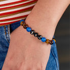 FuAttract Guidance Calm Energy Angel Numbers Tiger's Eye & Blue Agate Bracelet  - image 3