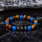 FuAttract Guidance Calm Energy Angel Numbers Tiger's Eye & Blue Agate Bracelet  - 111 - image 0