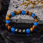 FuAttract Guidance Calm Energy Angel Numbers Tiger's Eye & Blue Agate Bracelet  - image 1