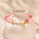 FuAttract Love Harmony Balance Angel Numbers Pink Persian Jade Bracelet - 777 - image 0