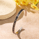 FuAttract Balance & Calm Energy Bracelet – Sun Crescent Moon Engraved Stainless Steel Cuff - image 2