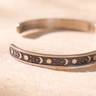 FuAttract Balance & Calm Energy Bracelet – Sun Crescent Moon Engraved Stainless Steel Cuff - image 5