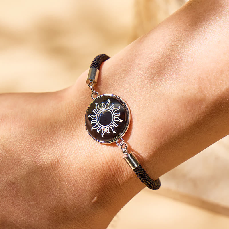 FuAttract Balance Gentle Glow Sun & Crescent Moon Luminous Stone Bracelet Set - image 5