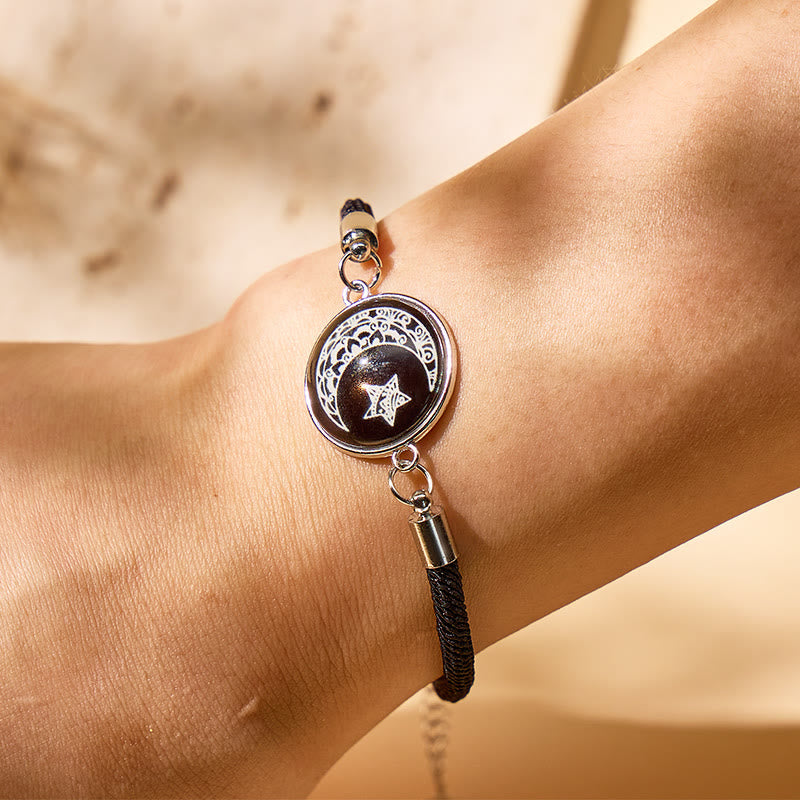 FuAttract Balance Gentle Glow Sun & Crescent Moon Luminous Stone Bracelet Set - image 4