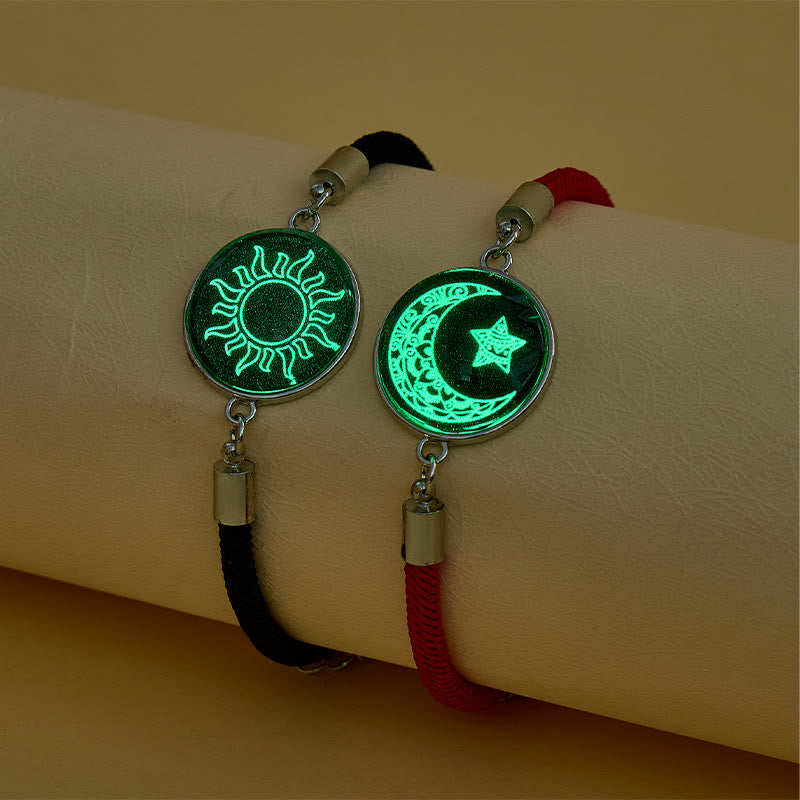 FuAttract Balance Gentle Glow Sun & Crescent Moon Luminous Stone Bracelet Set - image 28