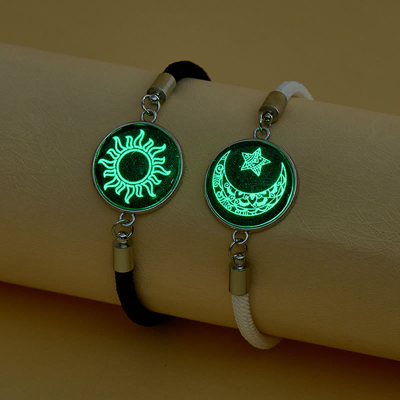 FuAttract Balance Gentle Glow Sun & Crescent Moon Luminous Stone Bracelet Set - image 19