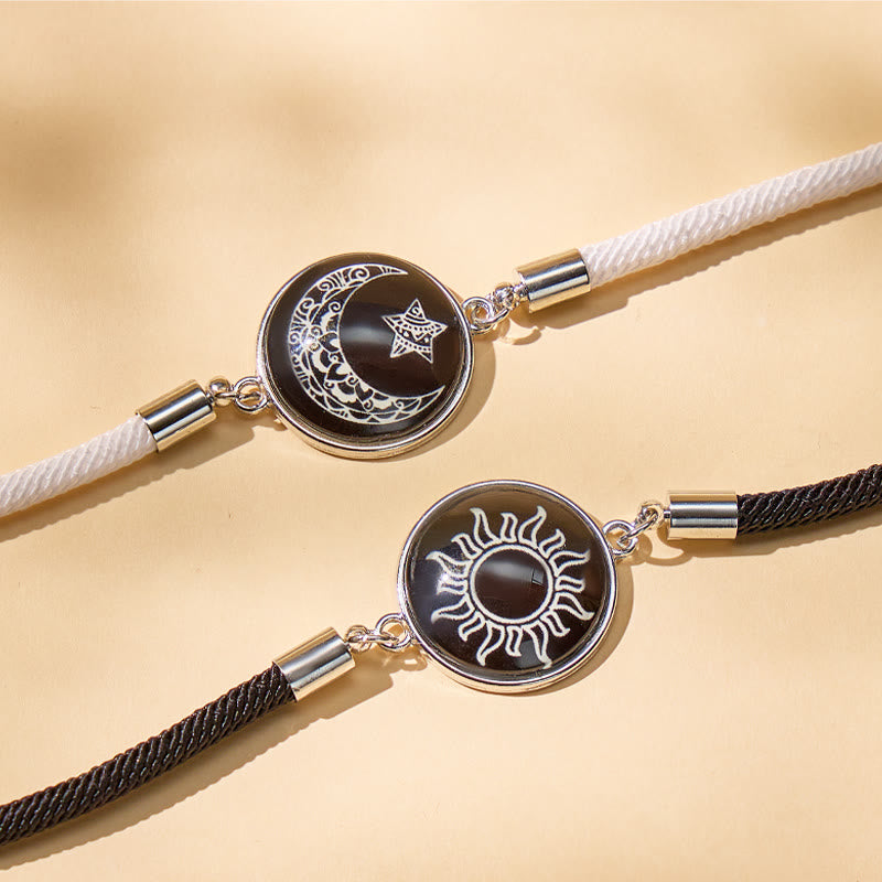 FuAttract Balance Gentle Glow Sun & Crescent Moon Luminous Stone Bracelet Set - image 20