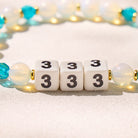 FuAttract Clarity Calm Energy Angel Numbers Opalite Ceramic Charm Bracelet - image 4