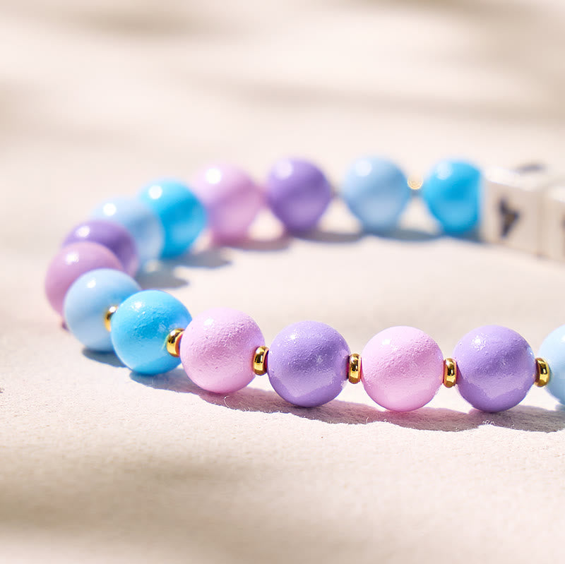 FuAttract Clarity Balance Angel Numbers Acrylic Ceramic Charm Bracelet - image 5