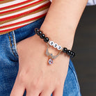 FuAttract Angel Numbers Black Obsidian Zircon Bracelet –Protection & Clarity - image 3