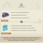 FuAttract Angel Numbers Aquamarine Amethyst Bracelet – Calm Energy & Balance  - image 7