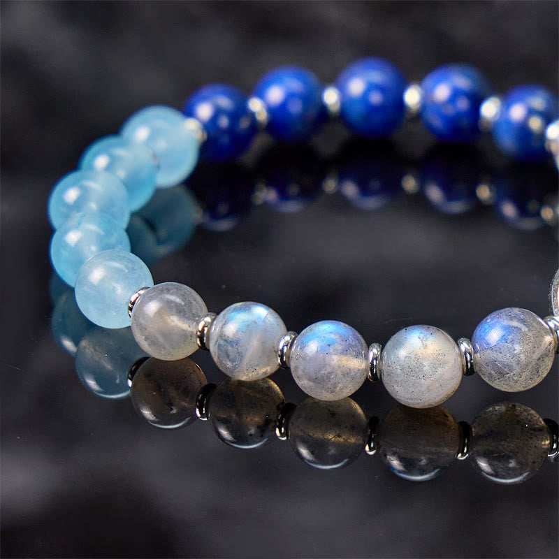 FuAttract Crescent Moon Multi-Stone Energy Bracelet – Calm & Intuition - image 5