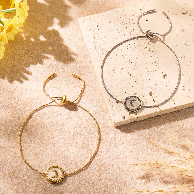 FuAttract Crescent Moon Stainless Steel Bracelet – Calm Energy & Serenity - image 3