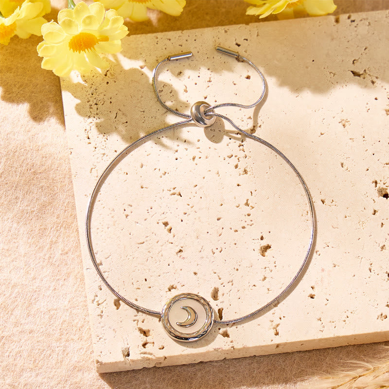 FuAttract Crescent Moon Stainless Steel Bracelet – Calm Energy & Serenity - Silver - image 7