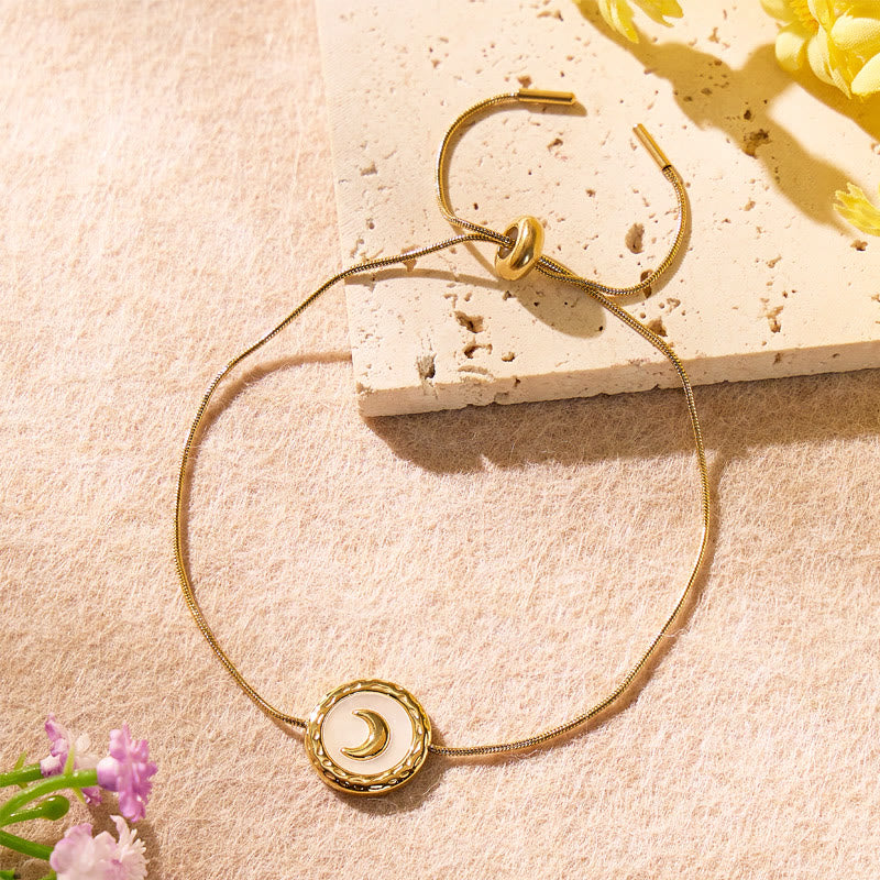 FuAttract Crescent Moon Stainless Steel Bracelet – Calm Energy & Serenity - image 1