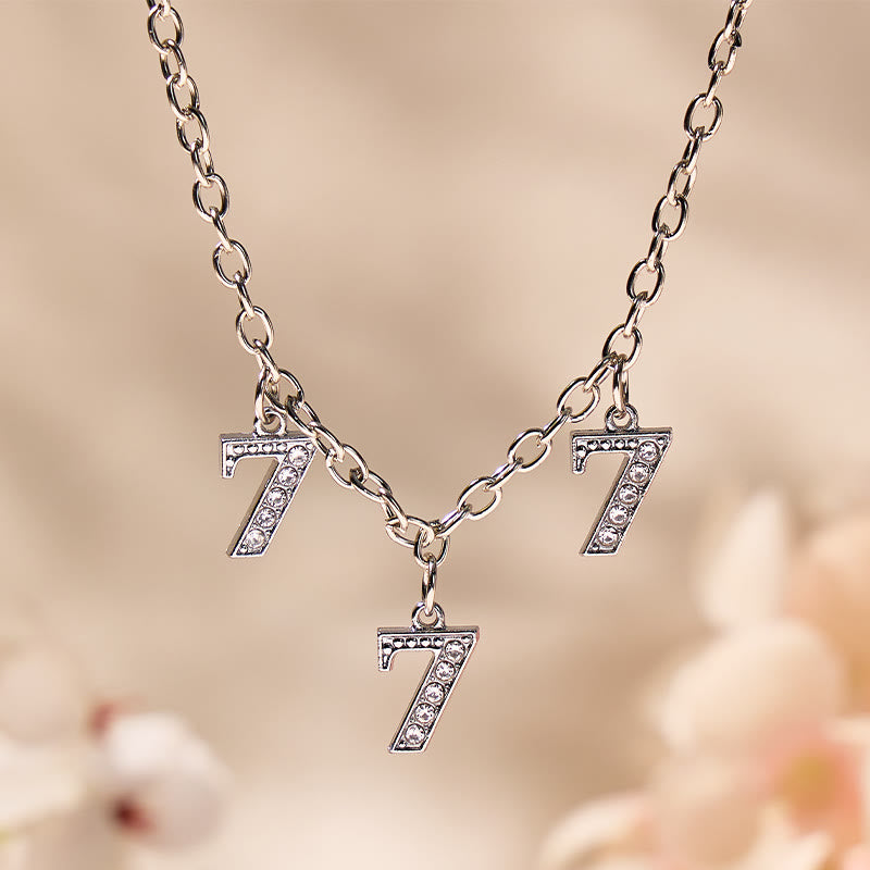 FuAttract Guidance Vitality & Grounding Angel Numbers Necklace - 777 - image 0