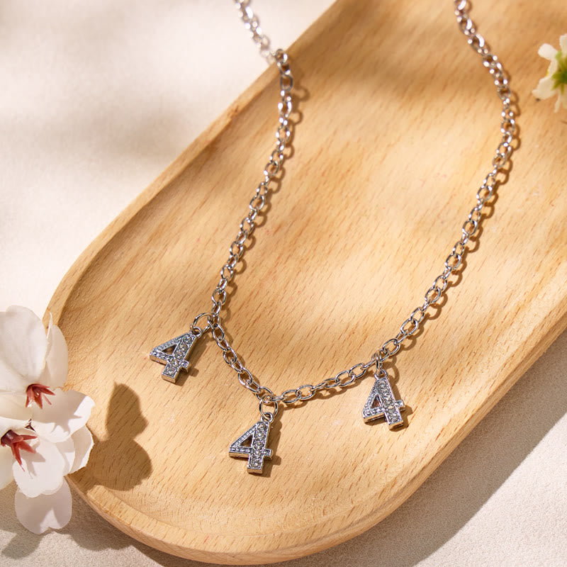 FuAttract Guidance Vitality & Grounding Angel Numbers Necklace - 444 - image 9