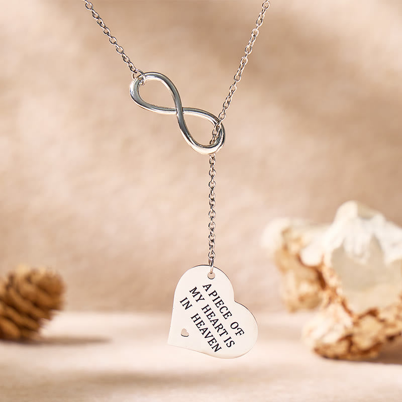 FuAttract Infinity & Heart Titanium Steel Necklace – Mother's Day Love & Self-Love  - Silver - image 0