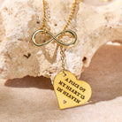 FuAttract Infinity & Heart Titanium Steel Necklace – Mother's Day Love & Self-Love  - image 3