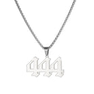 FuAttract Bold Destiny & Guidance Strength Clarity Angel Numbers Titanium Steel Necklace - 444 - image 10