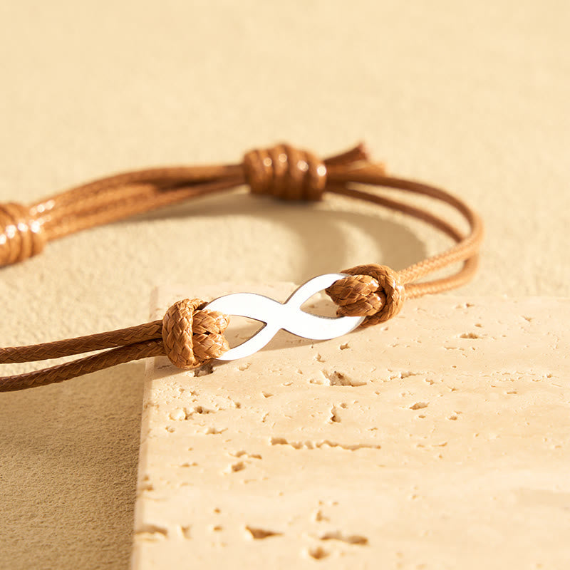 FuAttract Infinity Braided Cord Stainless Steel Charm Bracelet – Love Protection Balance - image 6