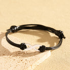 FuAttract Infinity Braided Cord Stainless Steel Charm Bracelet – Love Protection Balance - Black - image 7