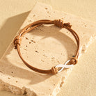 FuAttract Infinity Braided Cord Stainless Steel Charm Bracelet – Love Protection Balance - Brown - image 0