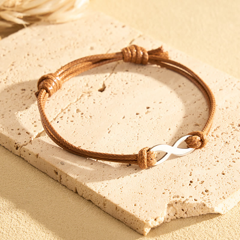 FuAttract Infinity Braided Cord Stainless Steel Charm Bracelet – Love Protection Balance - image 2