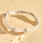 FuAttract Infinity Braided Cord Stainless Steel Charm Bracelet – Love Protection Balance - Grey - image 8