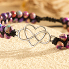 FuAttract Love Balance Strength Heart Infinity Purple Imperial Jasper Bracelet - image 5