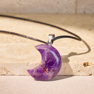 FuAttract Crescent Moon Multi-Stone Necklace – Calm Protection Balance & Emotional Healing - image 1
