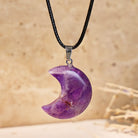 FuAttract Crescent Moon Multi-Stone Necklace – Calm Protection Balance & Emotional Healing - image 2