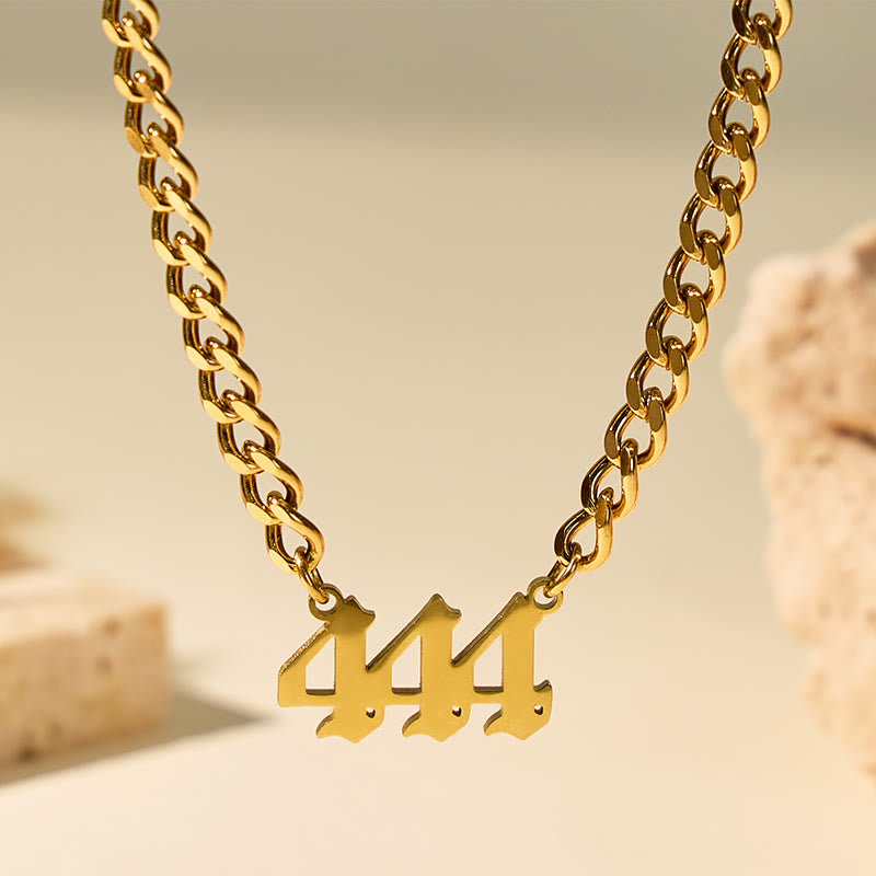 FuAttract Minimal Destiny & Guidance Angel Numbers Stainless Steel Necklace - image 1