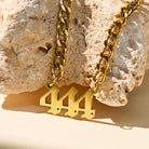FuAttract Minimal Destiny & Guidance Angel Numbers Stainless Steel Necklace - image 2