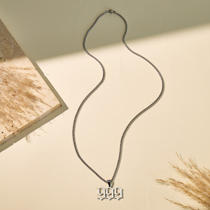 FuAttract Bold Destiny & Guidance Strength Clarity Angel Numbers Titanium Steel Necklace - image 6