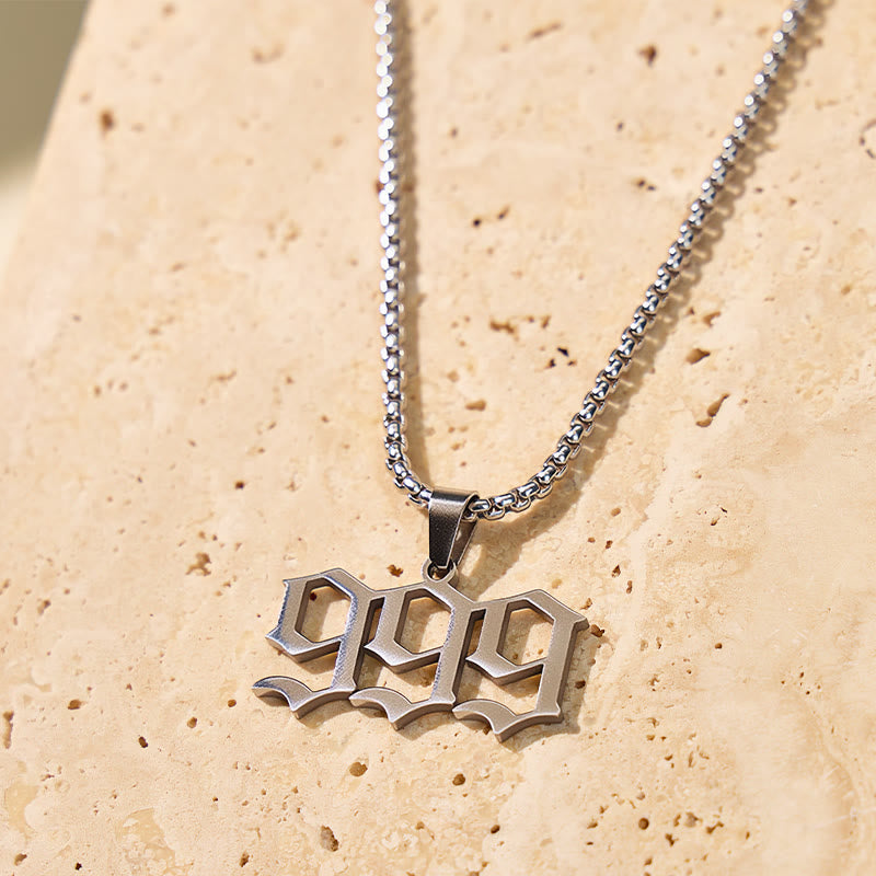 FuAttract Bold Destiny & Guidance Strength Clarity Angel Numbers Titanium Steel Necklace - image 2