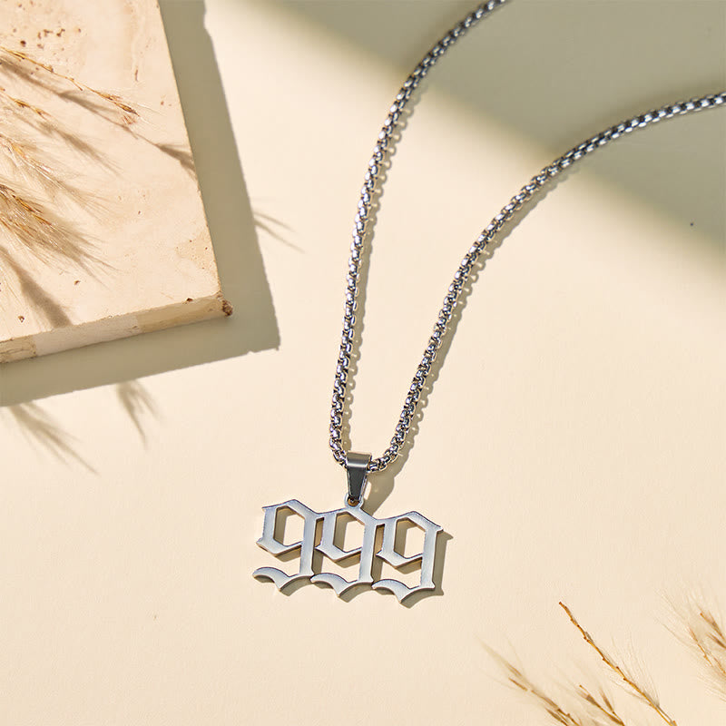 FuAttract Bold Destiny & Guidance Strength Clarity Angel Numbers Titanium Steel Necklace - image 5